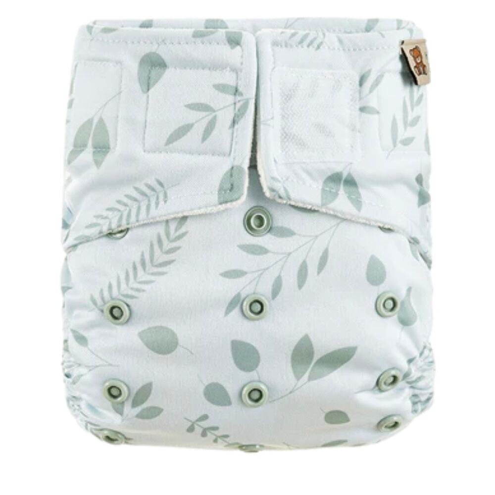 NEW Happy Bear Washable Diaper in Botanical Print, NWT